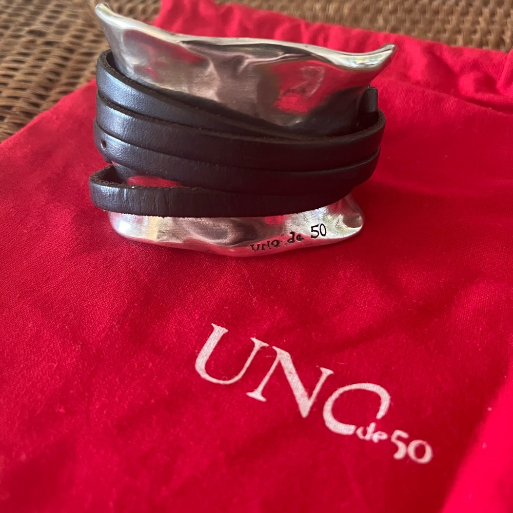 Uno de 50 Bracelet Ibiza_ leather /metal